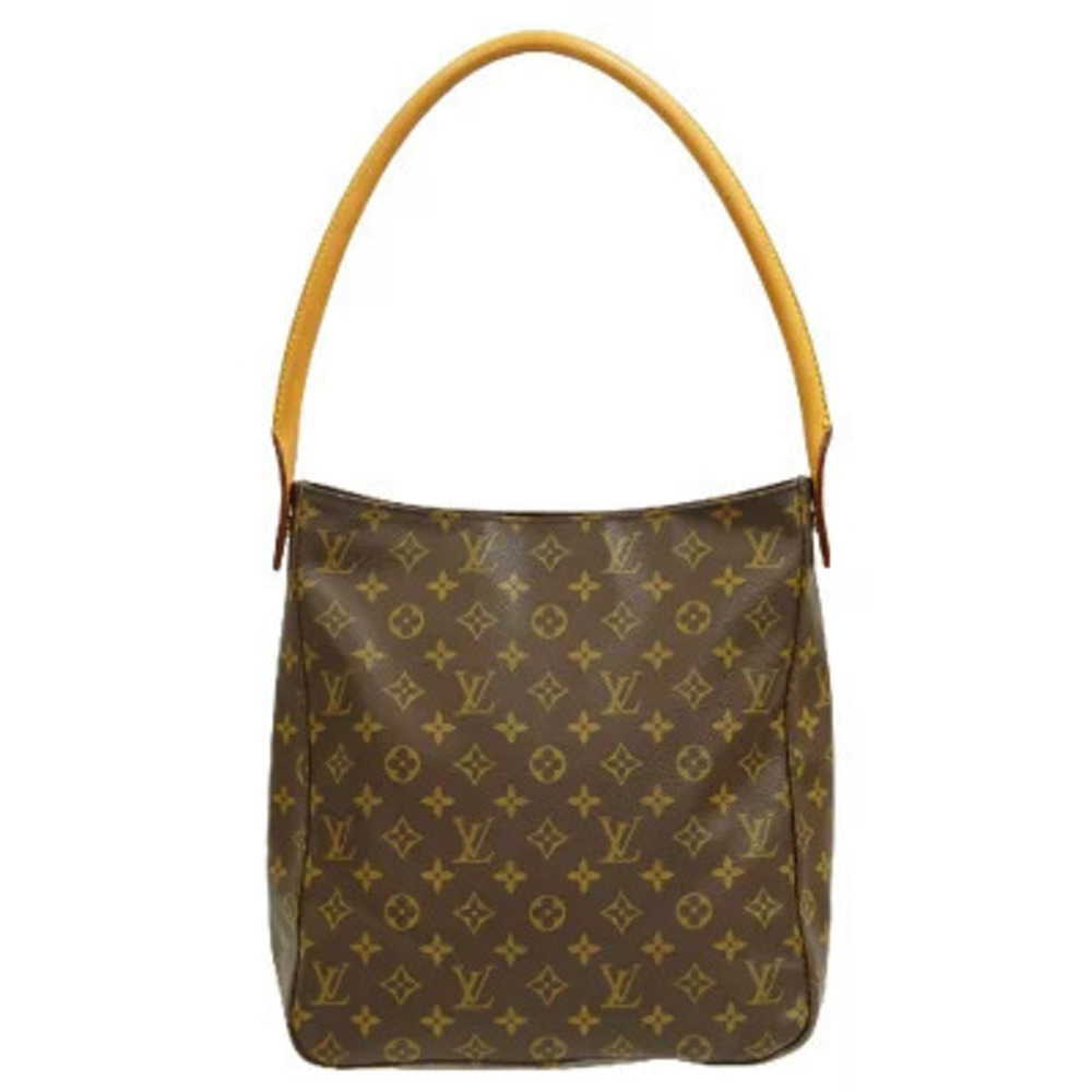 Louis Vuitton LV Looping Monogram 2Way Shoulder Bag Canvas Leather Brown